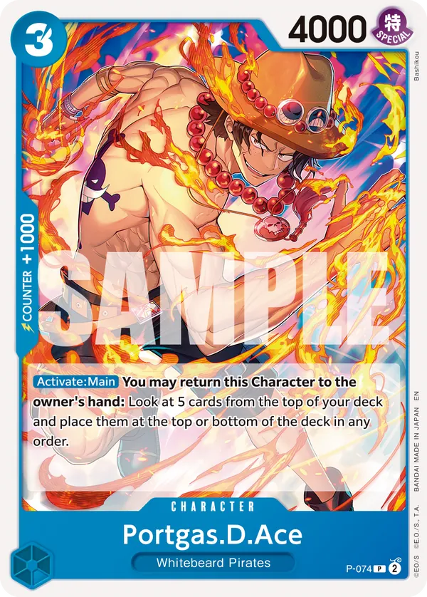 One Piece Card Game Porgas.D.Ace Promo Best Selection Vol.3 P-074