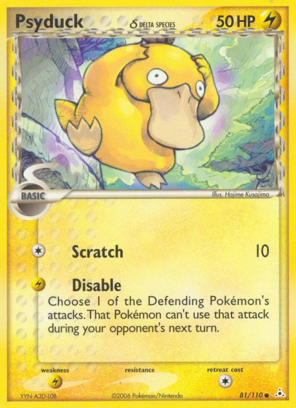Pokemon TCG Psyduck 81/110 Holon Phantoms