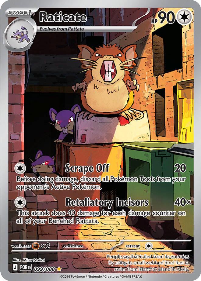 Pokemon TCG Raticate 099/088 Perfect Order