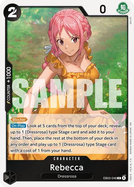 One Piece Card Game Rebecca EB03 Extra Booster One Piece Heroines Edition EB03-048