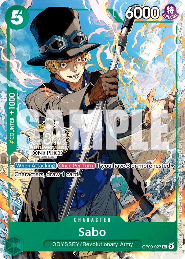 One Piece Card Game Sabo OP09 3rd Anniversary OP09-027