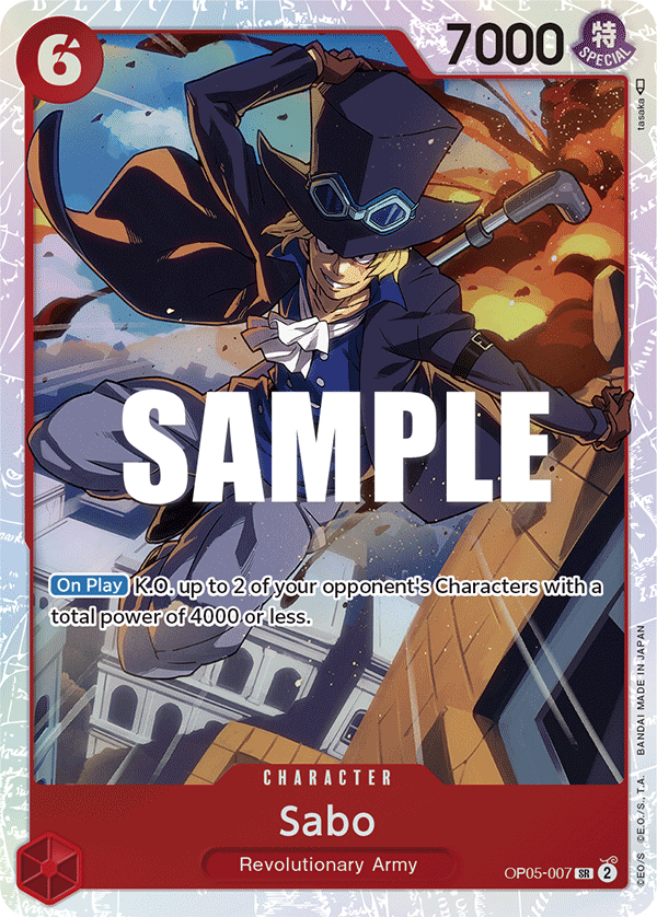 One Piece Card Game Sabo OP05 Awakening Of The New Era OP05-007