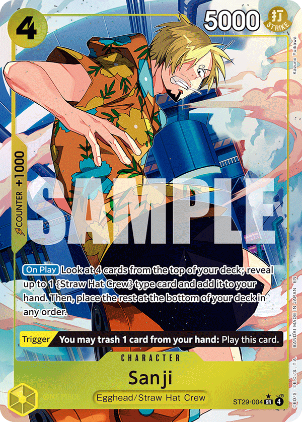 One Piece Card Game Sanji ST29 Starter Deck ST29-004