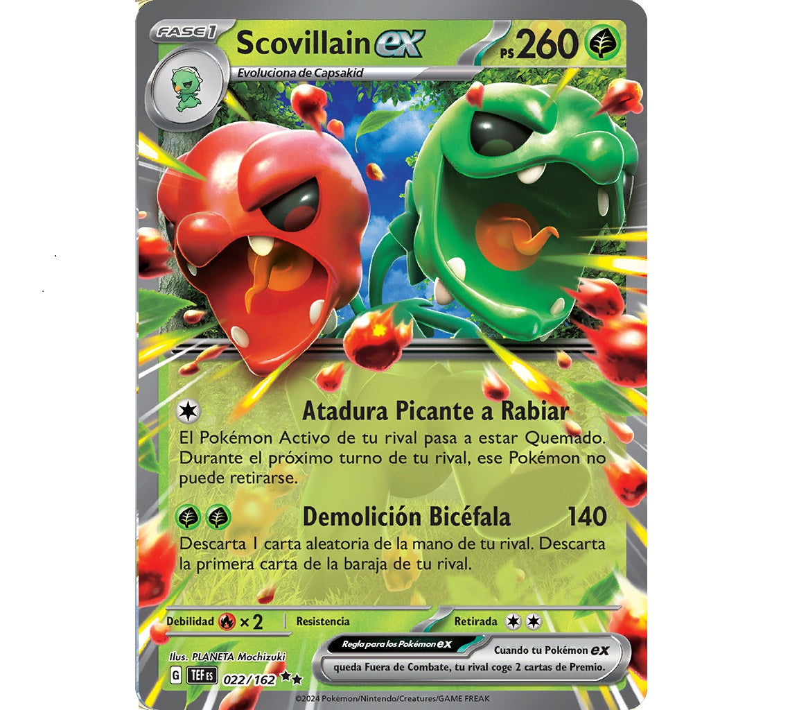 Pokemon TCG Scovillain EX 022/162 Temporal Forces 2Sis Collectibles Pokemon TCG Scovillain EX 022/162 Temporal Forces 2Sis Collectibles