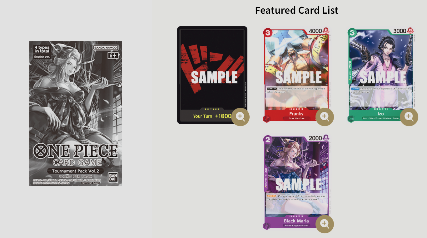 one piece card game tournament kit vol. 2 One Piece Card Game Tournament Pack Vol.2 – 2Sis Collectibles