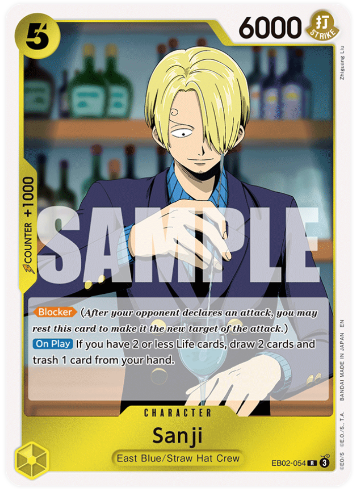 One Piece Card Game Sanji EB02 Anime 25th Collection EB02-055