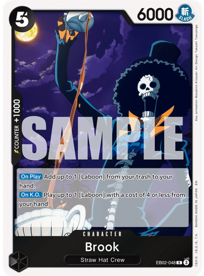 One Piece Card Game Brook EB02 Anime 25th Collection EB02-048
