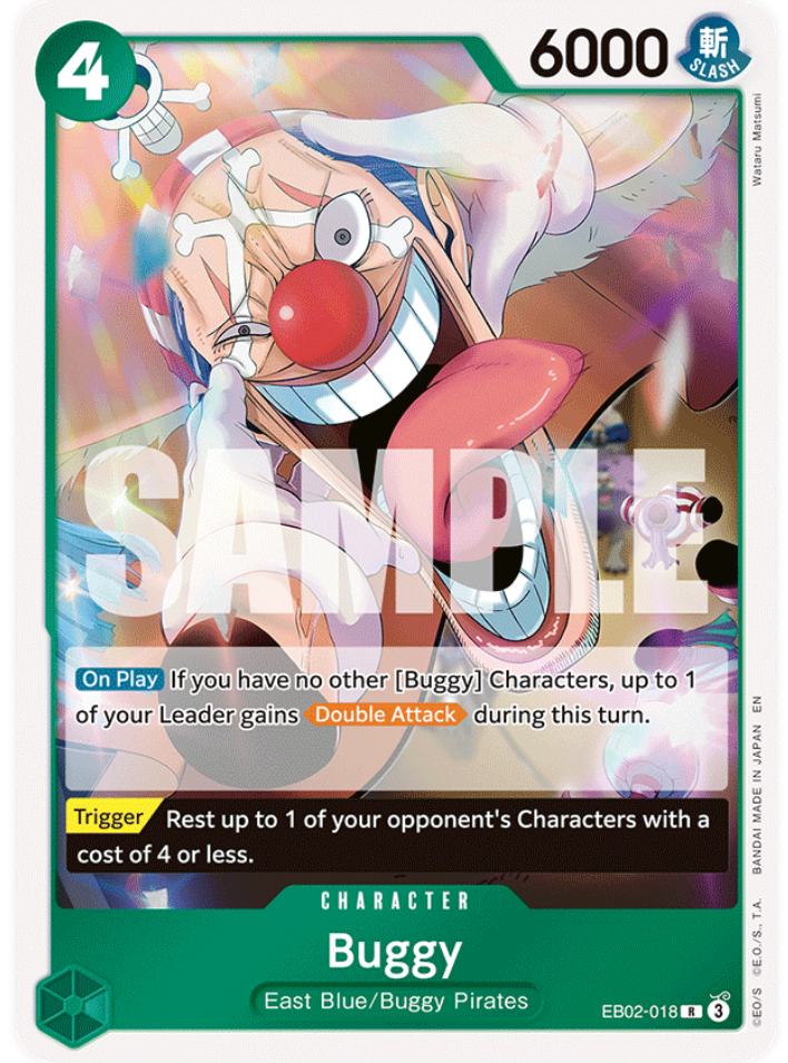One Piece Card Game Buggy EB02 Anime 25th Collection EB02-018