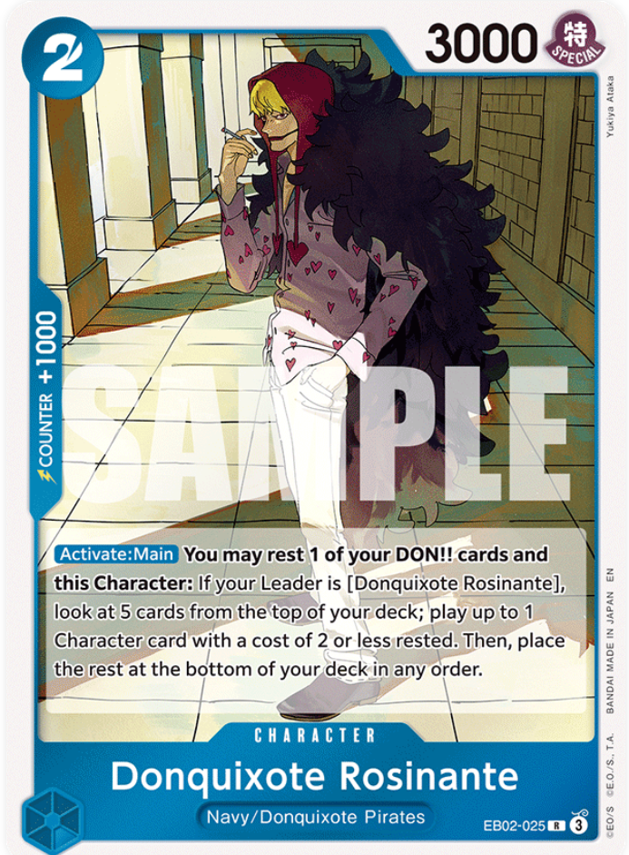 One Piece Card Game Donquixote Rosinante EB02 Anime 25th Collection EB02-025