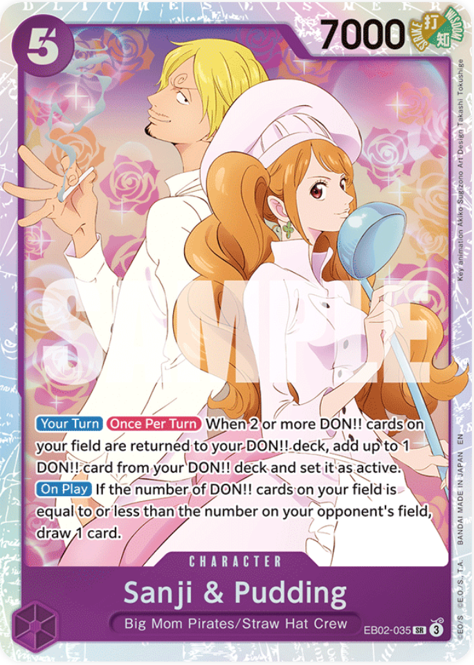 One Piece Card Game Sanji & Pudding EB02 Anime 25th Collection EB02-035