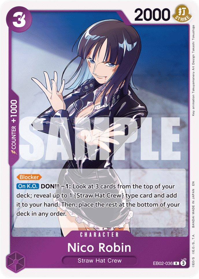 One Piece Card Game Nico Robin EB02 Anime 25th Collection EB02-036