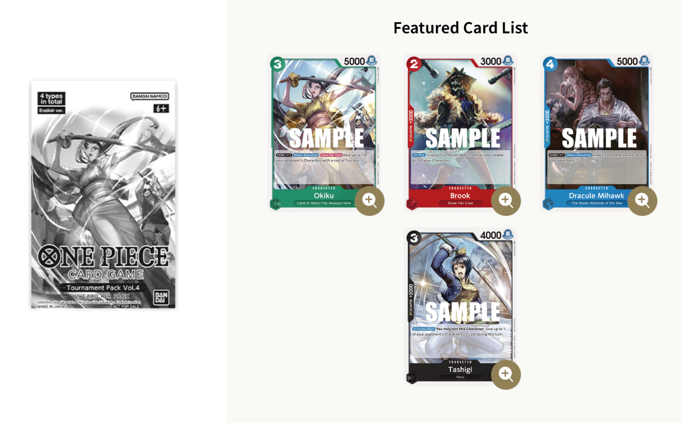 one piece card game tournament pack vol 4 One Piece Card Game Tournament Pack Vol.4 – 2Sis Collectibles