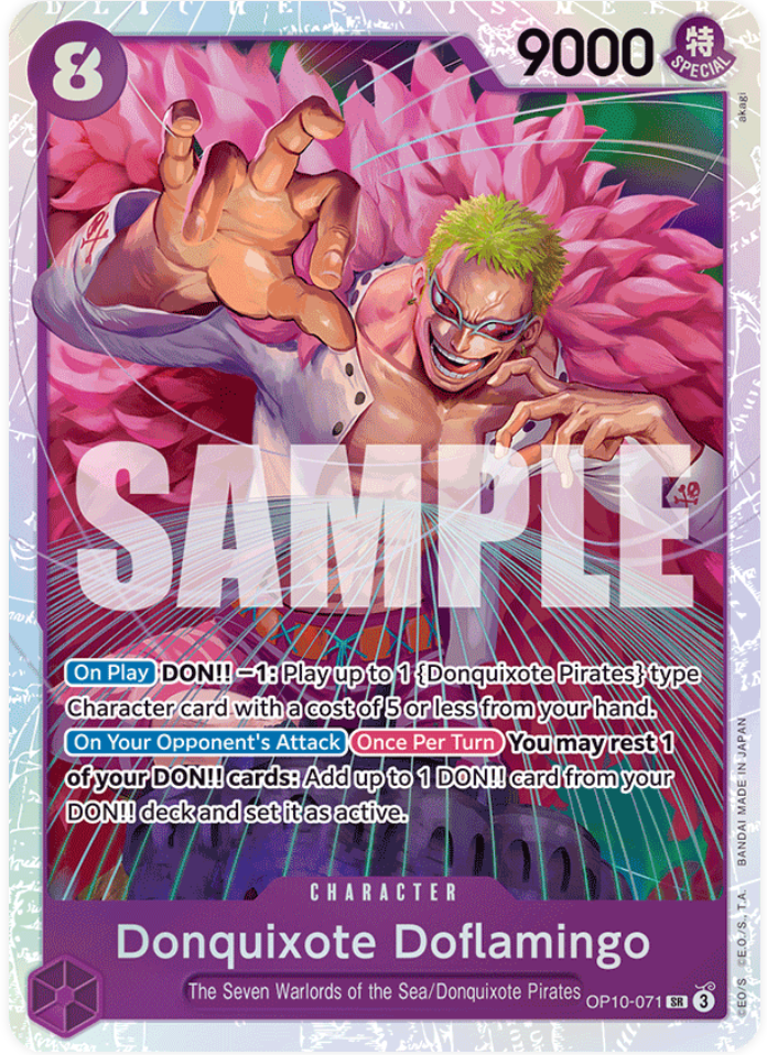 One Piece Card Game Donquixote Doflamingo OP10 Royal Blood OP10-071