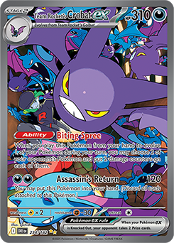 Pokemon TCG Team Rocket’s Crobat EX 234/182 Destined Rivals