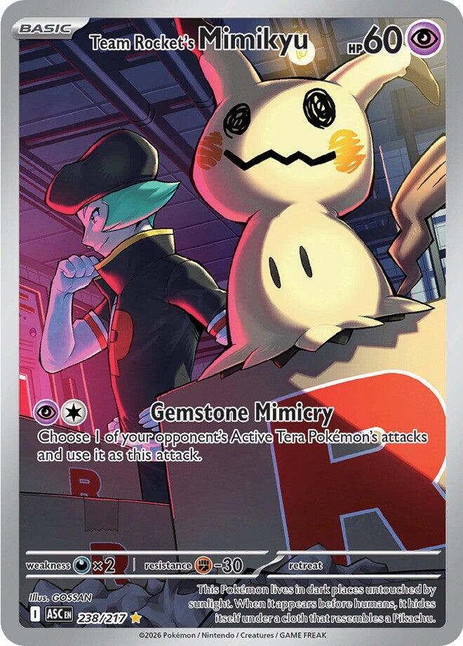 Pokemon TCG Team Rocket's Mimikyu 238/217 Ascended Heroes