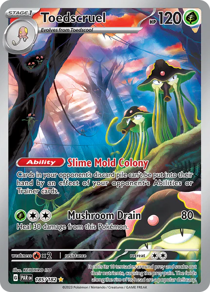 Pokemon TCG Toedscruel 185/182 Paradox Rift