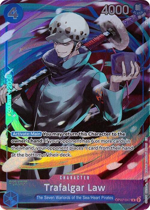 One Piece Card Game Trafalgar Law OP07 Seven Warlords Of The Sea Binder OP07-047