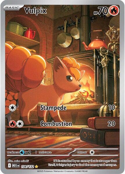 Pokemon TCG Vulpix 138/132 Mega Evolution
