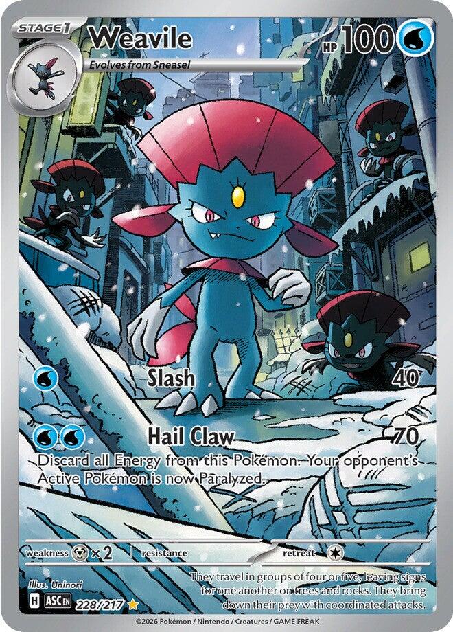 Pokemon TCG Weavile 228/217 Ascended Heroes