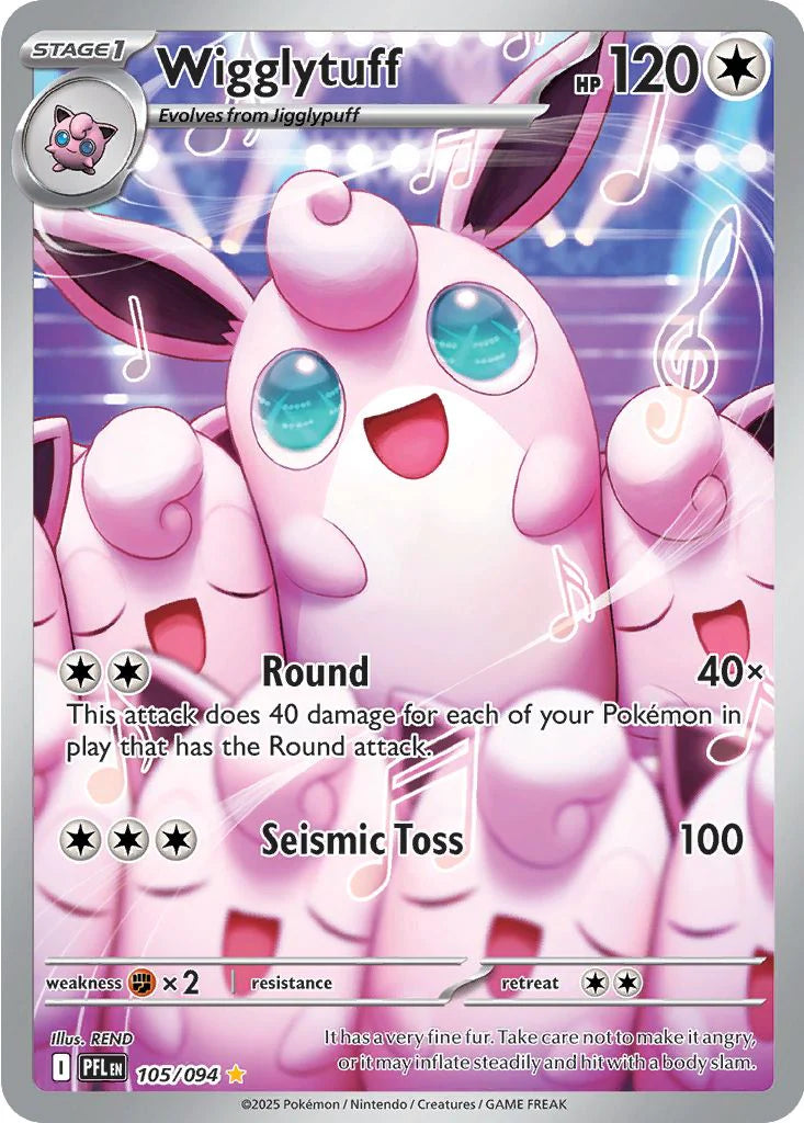 Pokemon TCG Wigglytuff 105/094 Phantasmal Flame