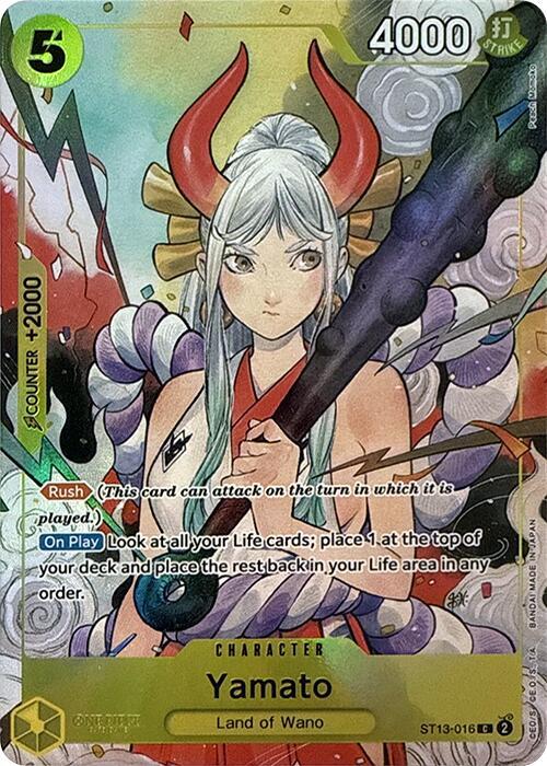 one piece card game dash pack One Piece Card Game Yamato Dash Pack 2025 ST13-016 – 2Sis Collectibles