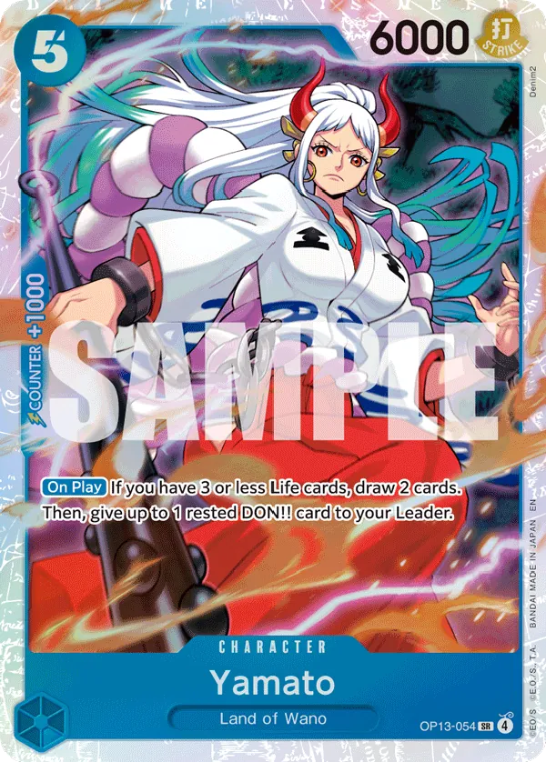 One Piece Card Game Yamato OP13 Carrying On His Will OP13-054
