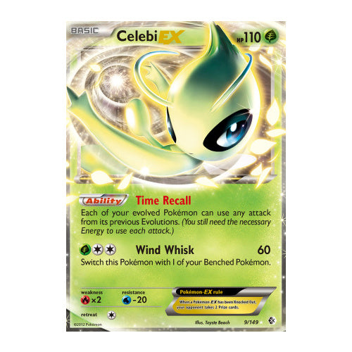 Pokemon TCG Celebi EX 9/149 Boundaries Crossed 2Sis Collectibles Pokemon TCG Celebi EX 9/149 Boundaries Crossed 2Sis Collectibles