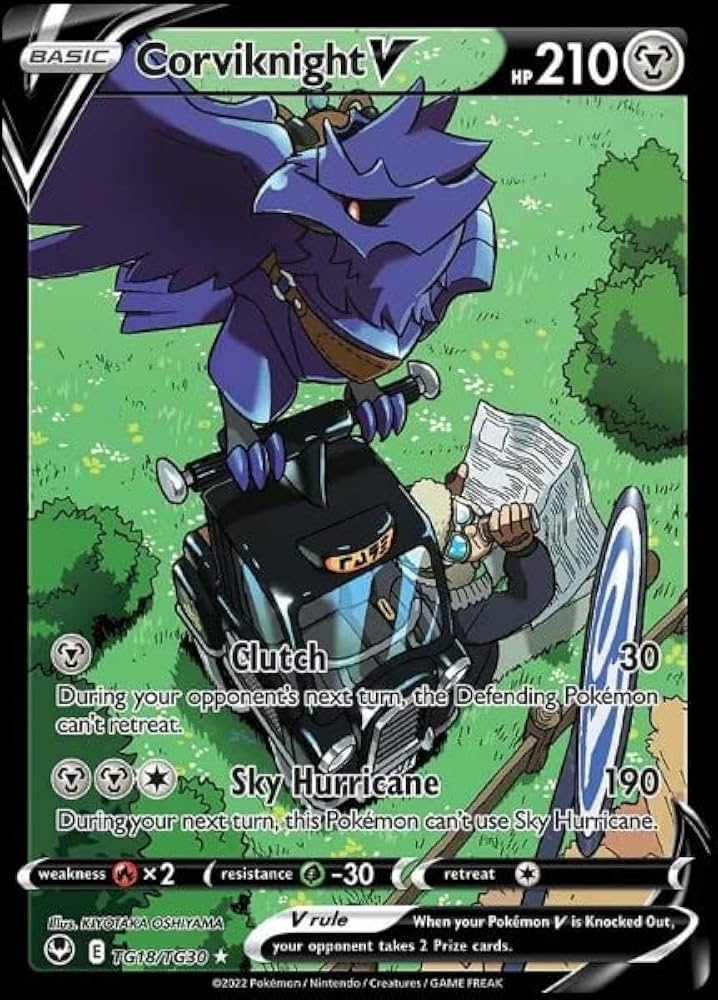 Pokemon TCG Corviknight v TG18/TG30 Silver Tempest