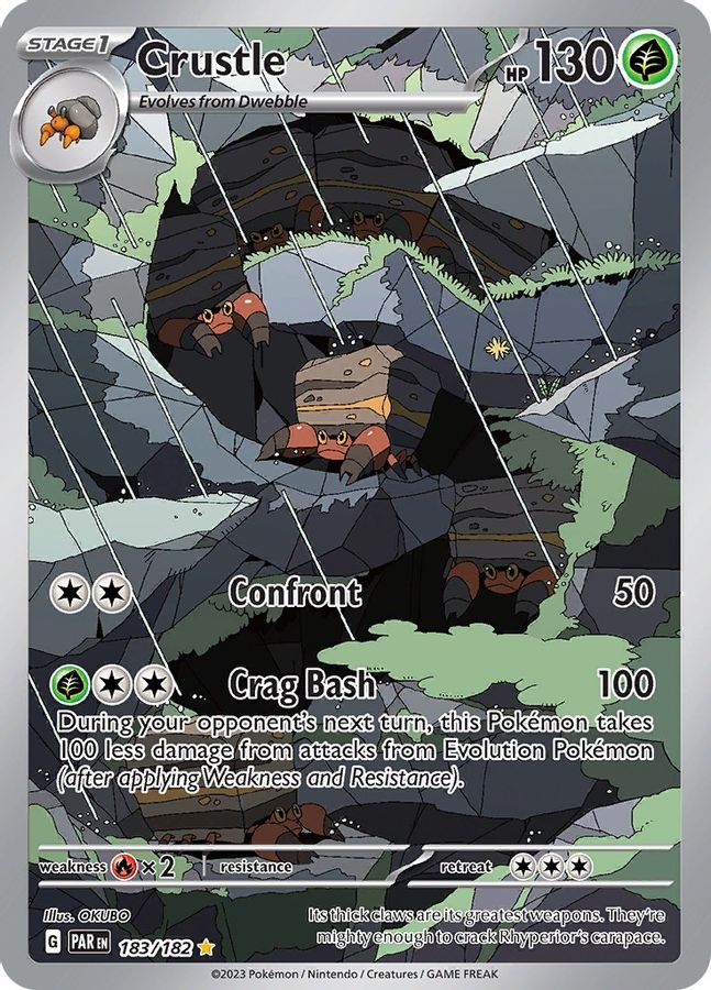 Pokemon TCG Crustle 183/182 Paradox Rift