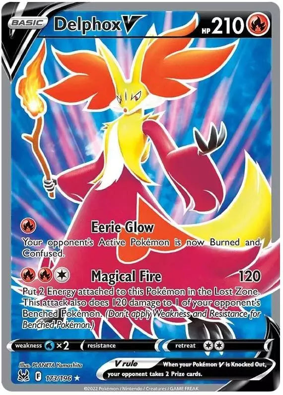 Pokemon TCG Delphox V 173/196 Lost Origin