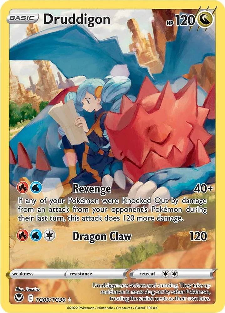 Pokemon TCG Druddigon TG09/TG30 Silver Tempest