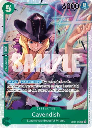 One Piece Card Game Cavendish EB01 Memorial Collection EB01-012