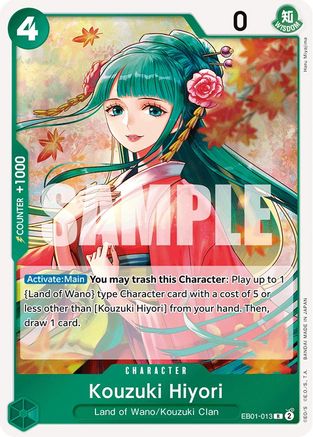 One Piece Card Game Kouzuki Hiyori EB01 Memorial Collection EB01-013
