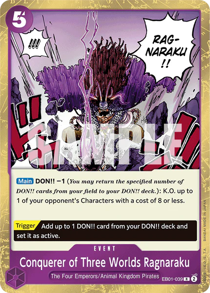 One Piece Card Game Conquerer of Three Worlds Ragnaraku EB01 Memorial Collection EB01-008