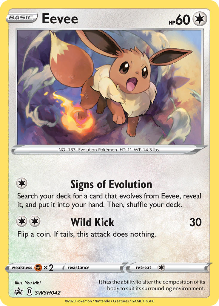 Pokemon TCG Eevee SWSH042 Promo