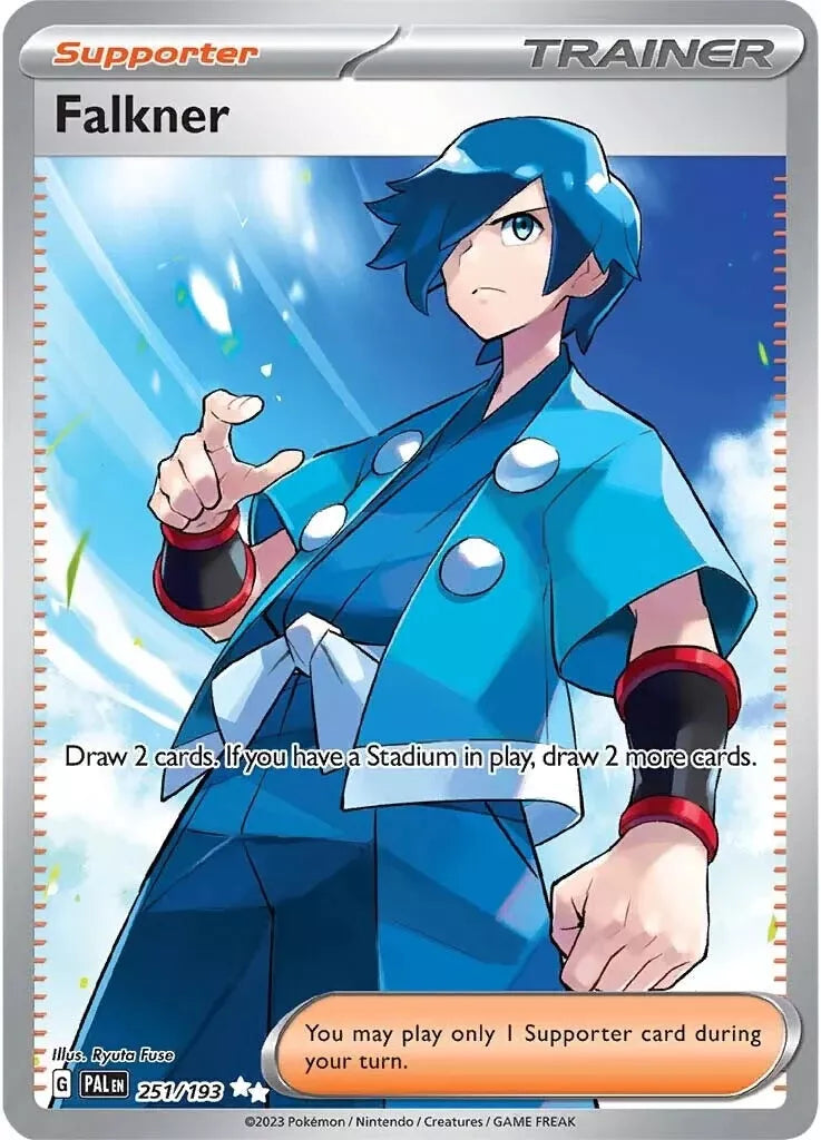 Pokemon TCG Falkner Full Art Trainer 251/193 Paldea Evolved