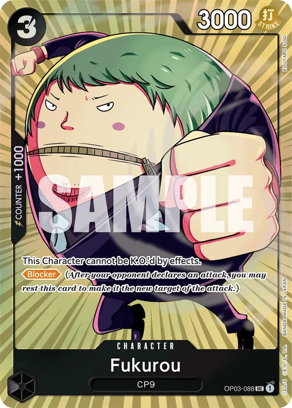 One Piece Card Game Fukurou OP03 Bandai Fest Collection OP03-088