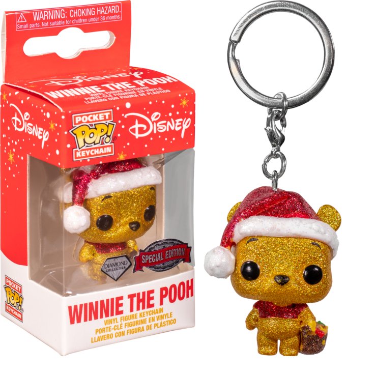 Funko POP! Disney Winnie The Pooh Pooh Glitter Special Edition Pocket Keychain - 2Sis Collectibles