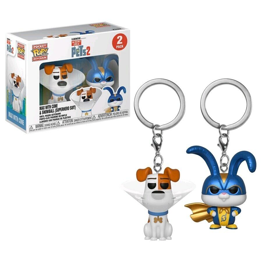 Funko POP! Illumination Secret Life Of Pets 2 Max & Snowball Secret Pocket Keychain - 2Sis Collectibles