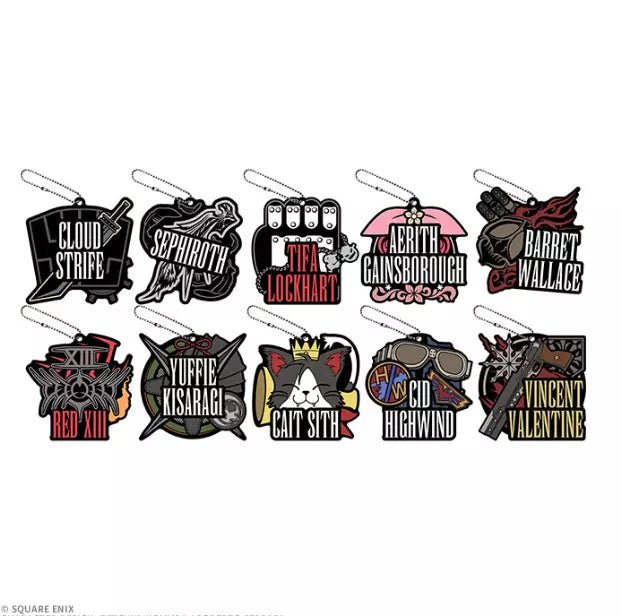 Goods Final Fantasy VII Rebirth Ichiban Kuji F Prize Rubber Keychain - 2Sis Collectibles