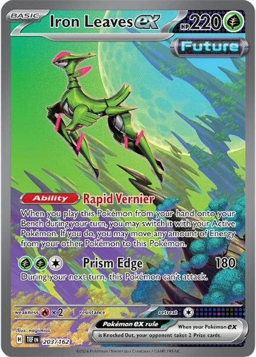 Pokemon TCG Iron Leaves EX 203/162 Temporal Force