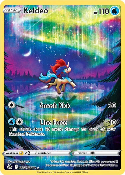 Pokemon TCG Keldeo GG07/GG70 Crown Zenith