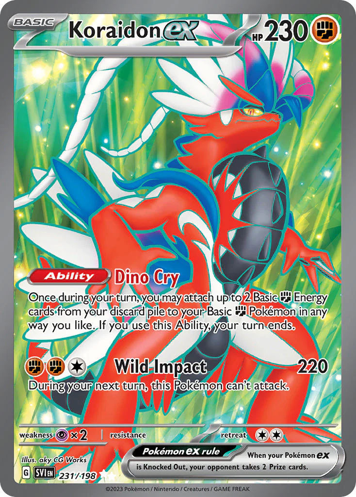 Pokemon TCG Koraidon EX 231/198 Scarlet Violet