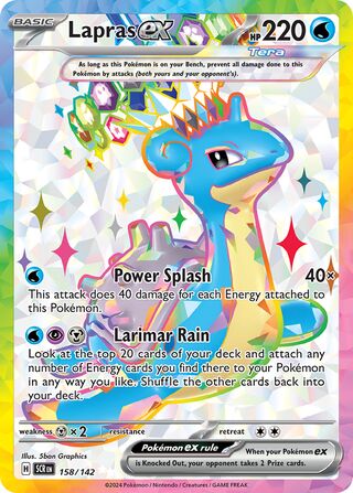 Pokemon TCG Lapras EX 158/142 Stellar Crown