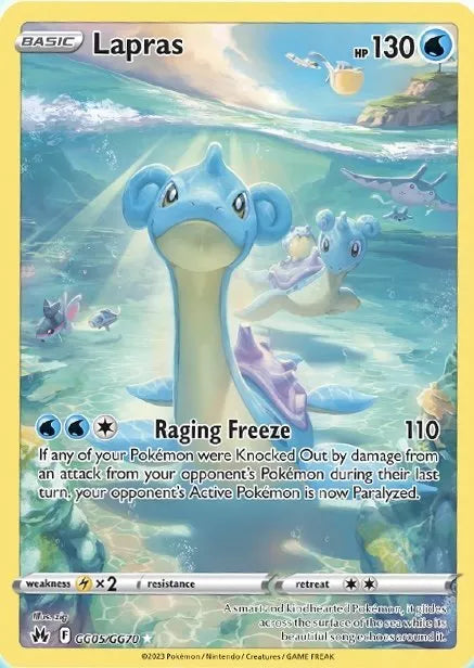 Pokemon TCG Lapras GG05/GG70 Crown Zenith