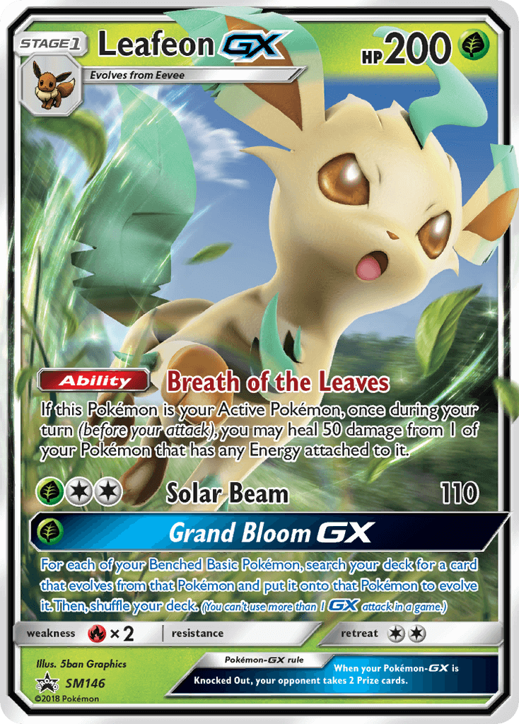 Pokemon TCG Leafeon GX SM146 Promo