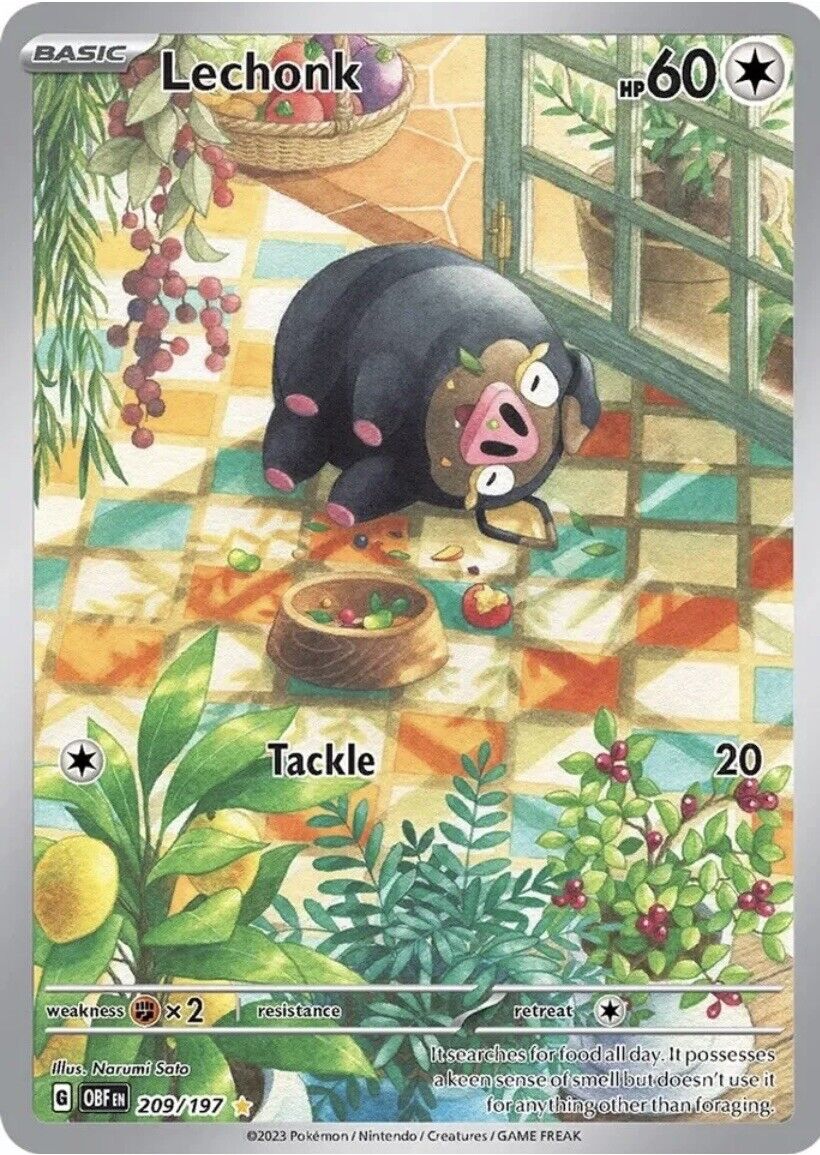 Pokemon TCG Lechonk 209/197 Obsidian Flames