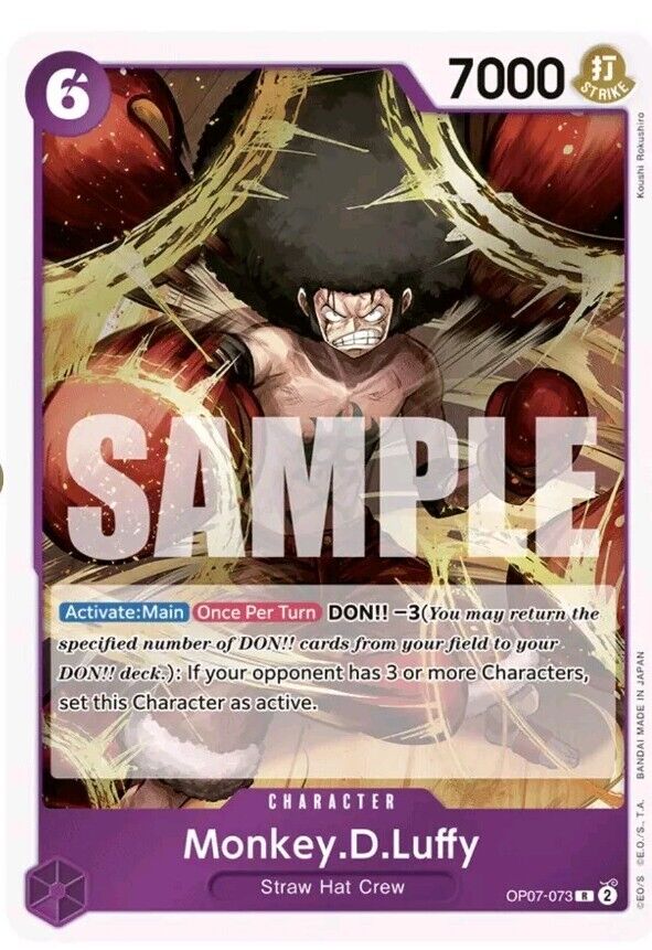 One Piece Card Game Monkey.D.Luffy OP07 500 Years In The Future OP07-0 2Sis Collectibles One Piece Card Game Monkey.D.Luffy OP07 500 Years In The Future OP07-0 2Sis Collectibles