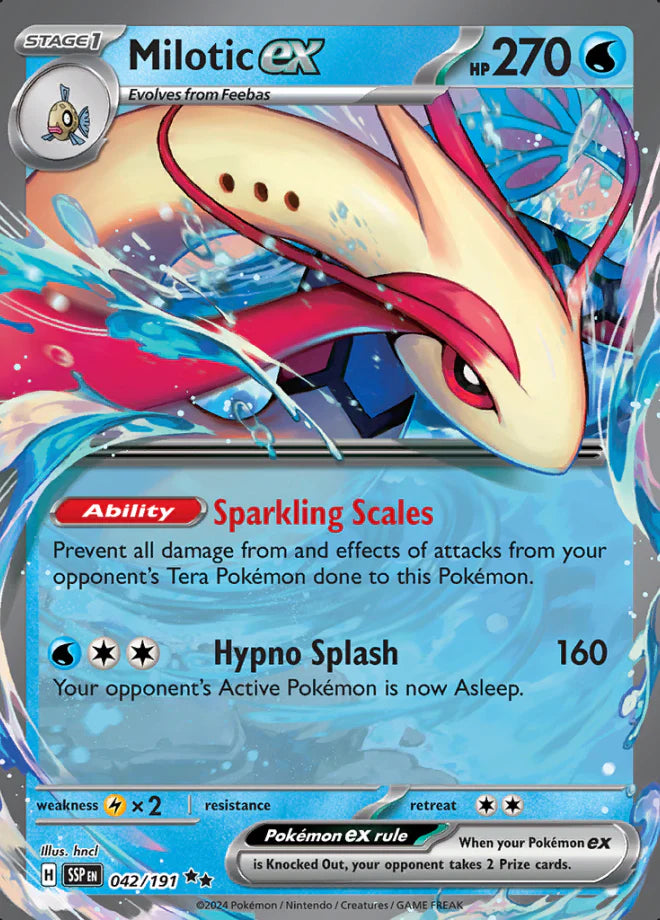 Pokemon TCG Milotic EX 042/191 Surging Spark