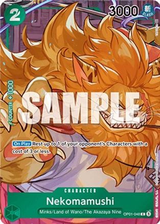One Piece Card Game Nekomamushi OP01 Romance Dawn OP01-048 2Sis Collectibles One Piece Card Game Nekomamushi OP01 Romance Dawn OP01-048 2Sis Collectibles